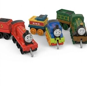 Thomas & Friends TrackMaster Push Along Die-Cast Train Lot - 3 Engines + Tenders